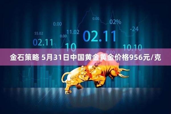 金石策略 5月31日中国黄金黄金价格956元/克